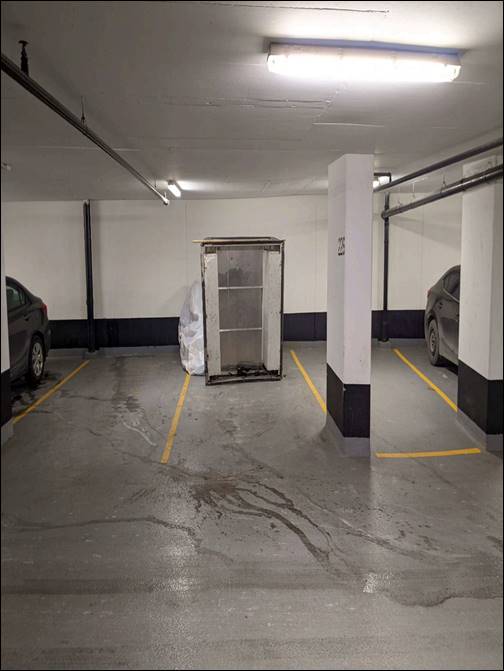 Picture of storage in parking space